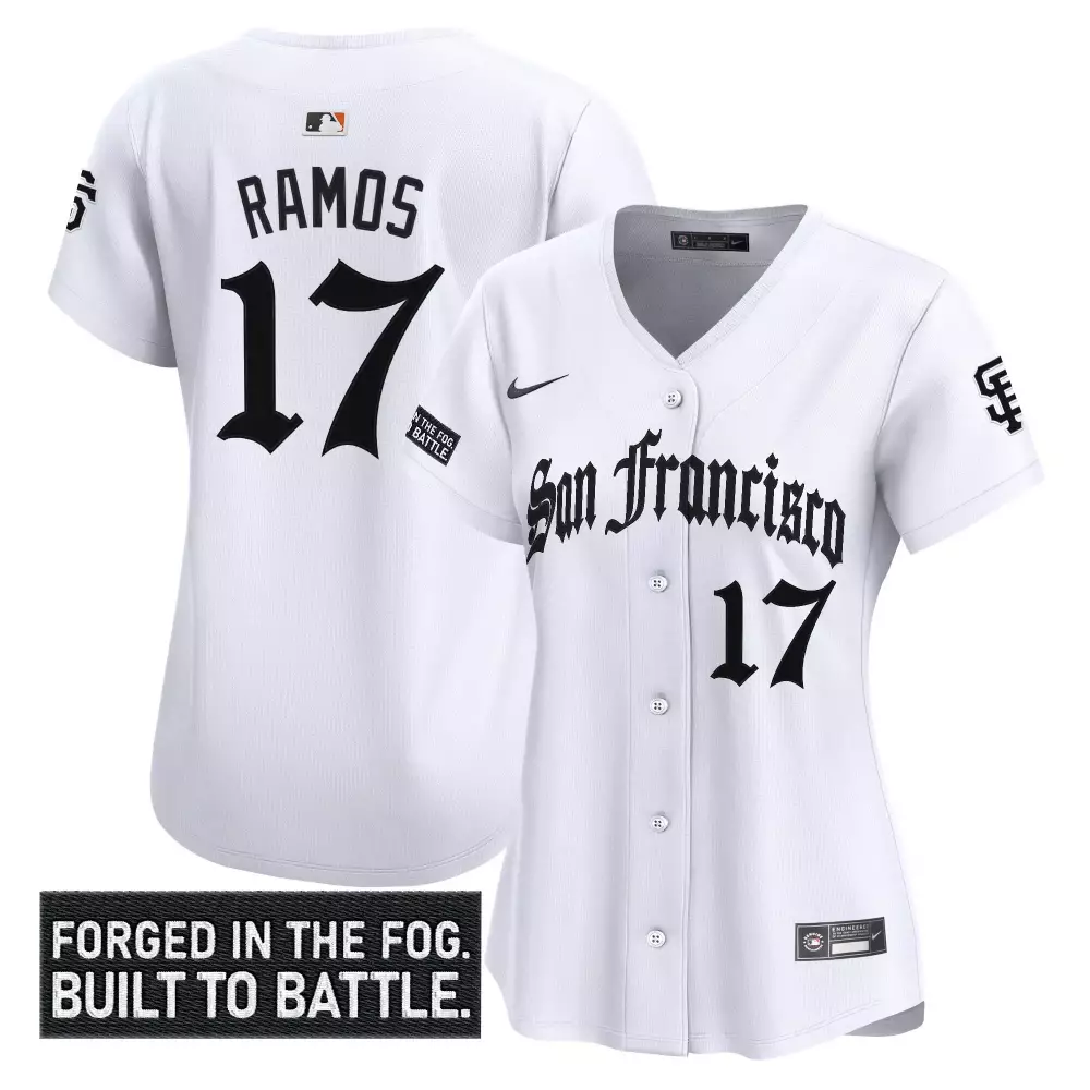 Ramos Forged 17 Jersey White City Connect San Francisco Giants Women Alternate Custom Design