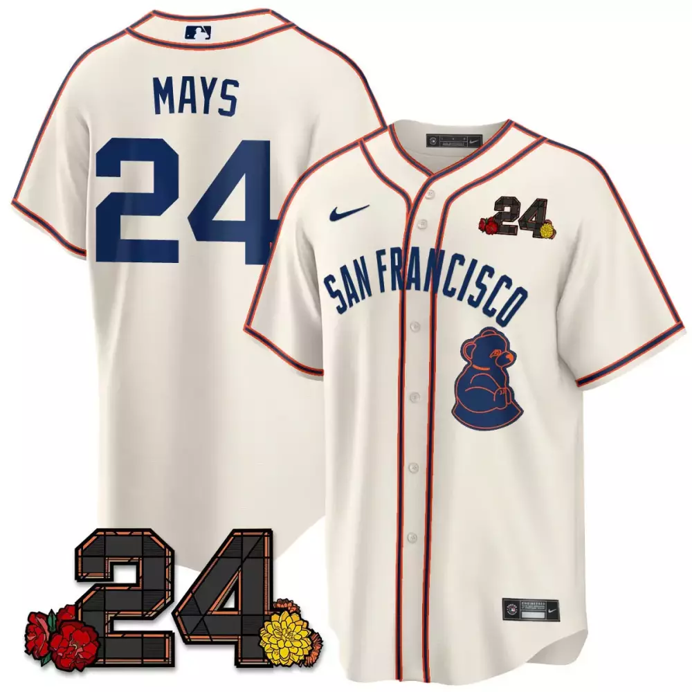 Cade Mays 24 San Francisco Jersey Cream City Connect Giants Bear 2024 Men Navy Blue
