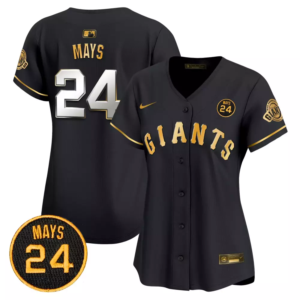 Cade Mays 24 Giants Jersey Black City Connect San Francisco Baseball Men Gold Vapor