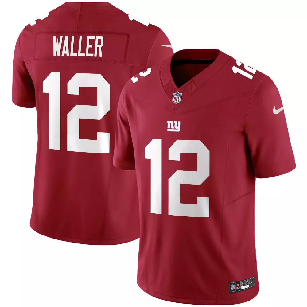 Darren Waller 12 New York Giants Jersey Red Men Authentic White Vapor Limited All