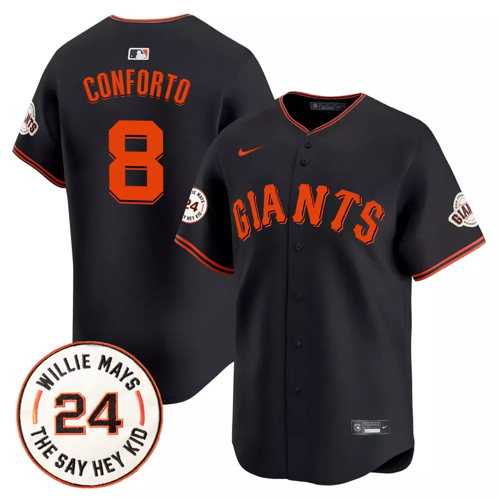Michael Conforto 8 Jersey Black Willie Mays Legacy San Francisco Giants 2023 Men