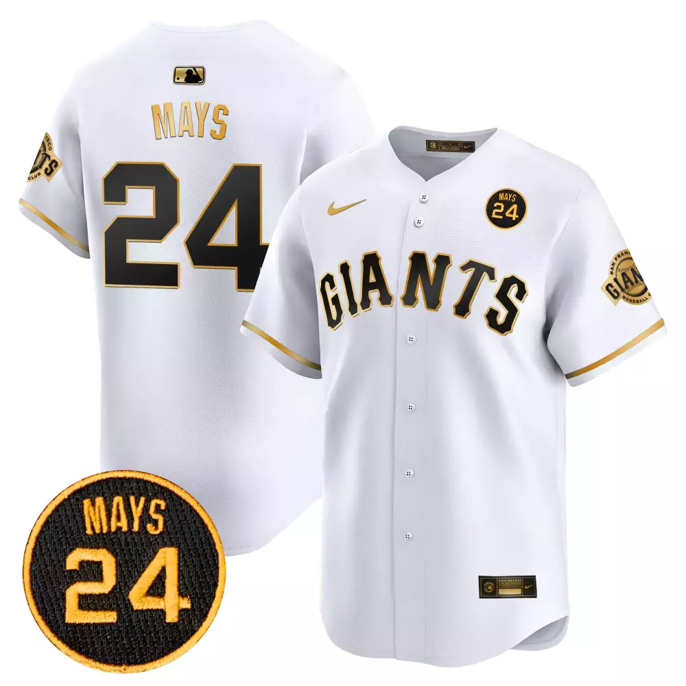 Cade Mays 24 San Francisco Giants Jersey White City Connect Team Men Gold Black Vapor
