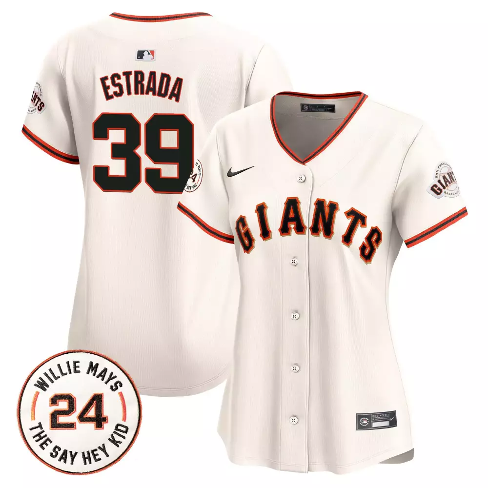 Estrada 39 San Francisco Giants Jersey White Women Orange Black Vapor Premier Limited