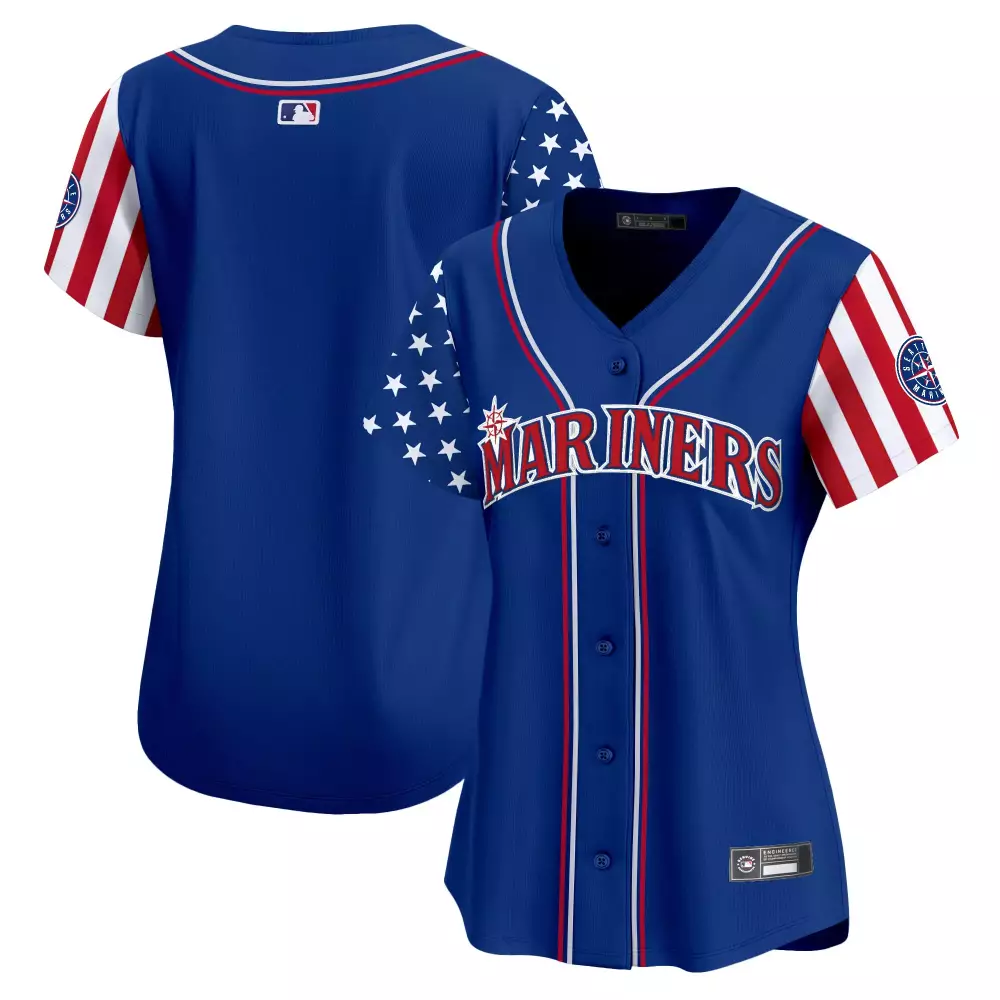Julio Rodríguez 44 Jersey Royal Blue Stars And Stripes Seattle Mariners Men Alternate