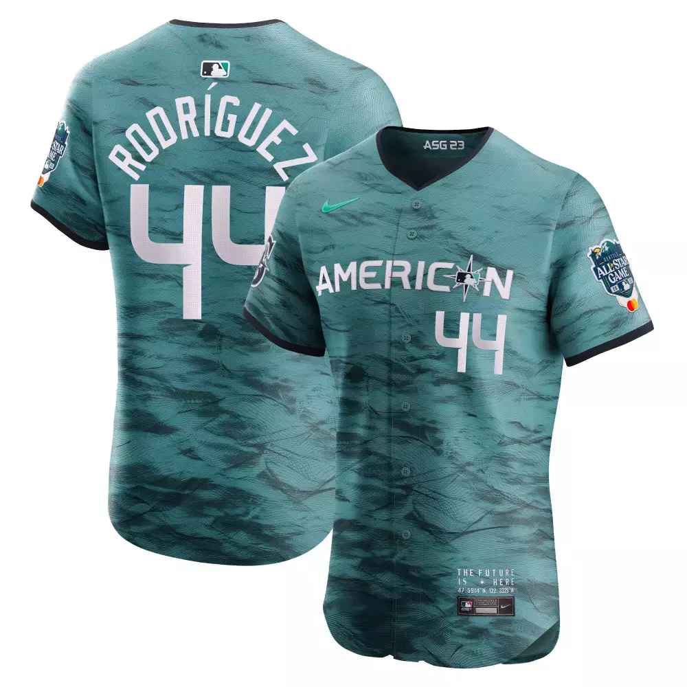 Julio Rodriguez 44 Mariners Jersey Teal Asg 23 All-star Game 2023 Men Custom Design