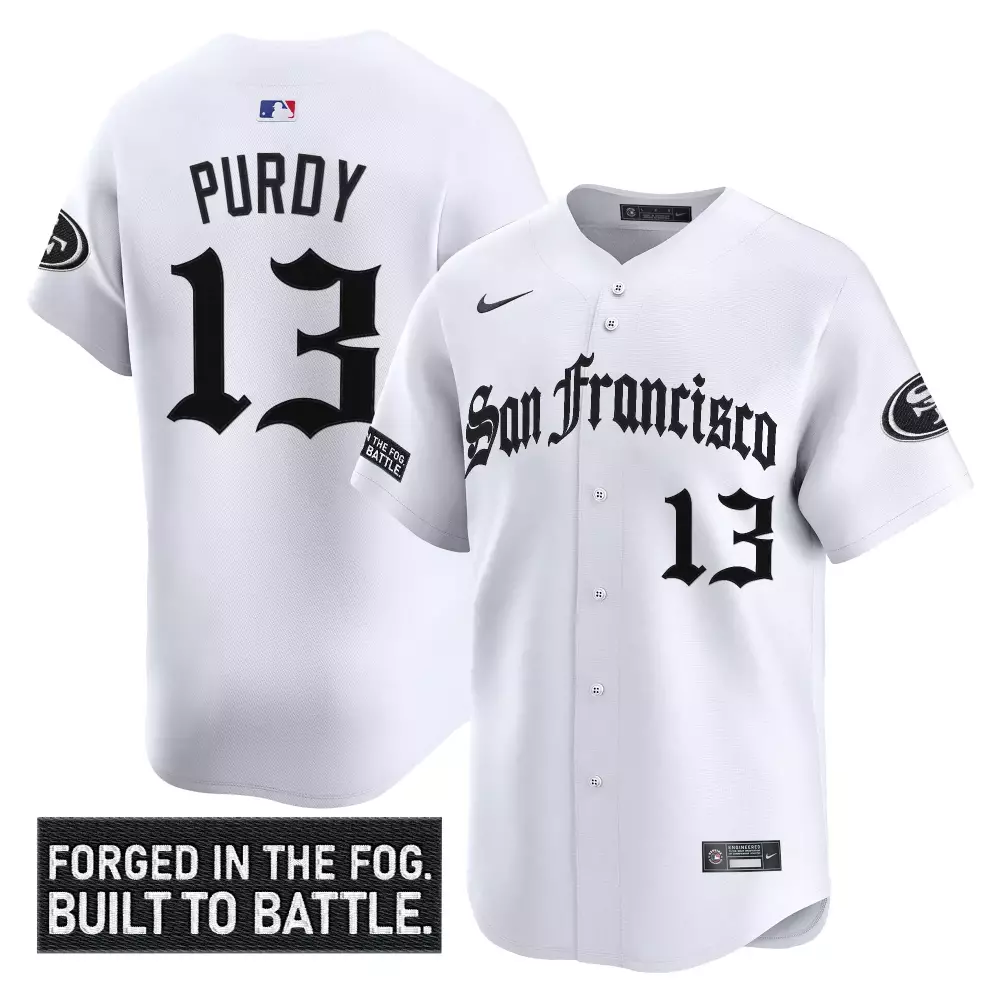 Forged Fog 13 Jersey White City Connect San Francisco Giants Thes Is Way Men Black