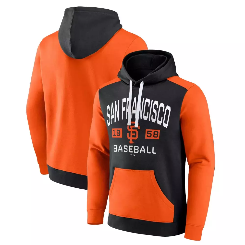 Thomas Francisco 58 Jersey Orange San Giants Men Pullover Hoodie Split Black All