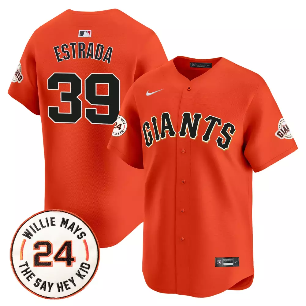 Estrada 39 San Francisco Giants Jersey Orange Willie Mays 52nd Anniversary Baseball