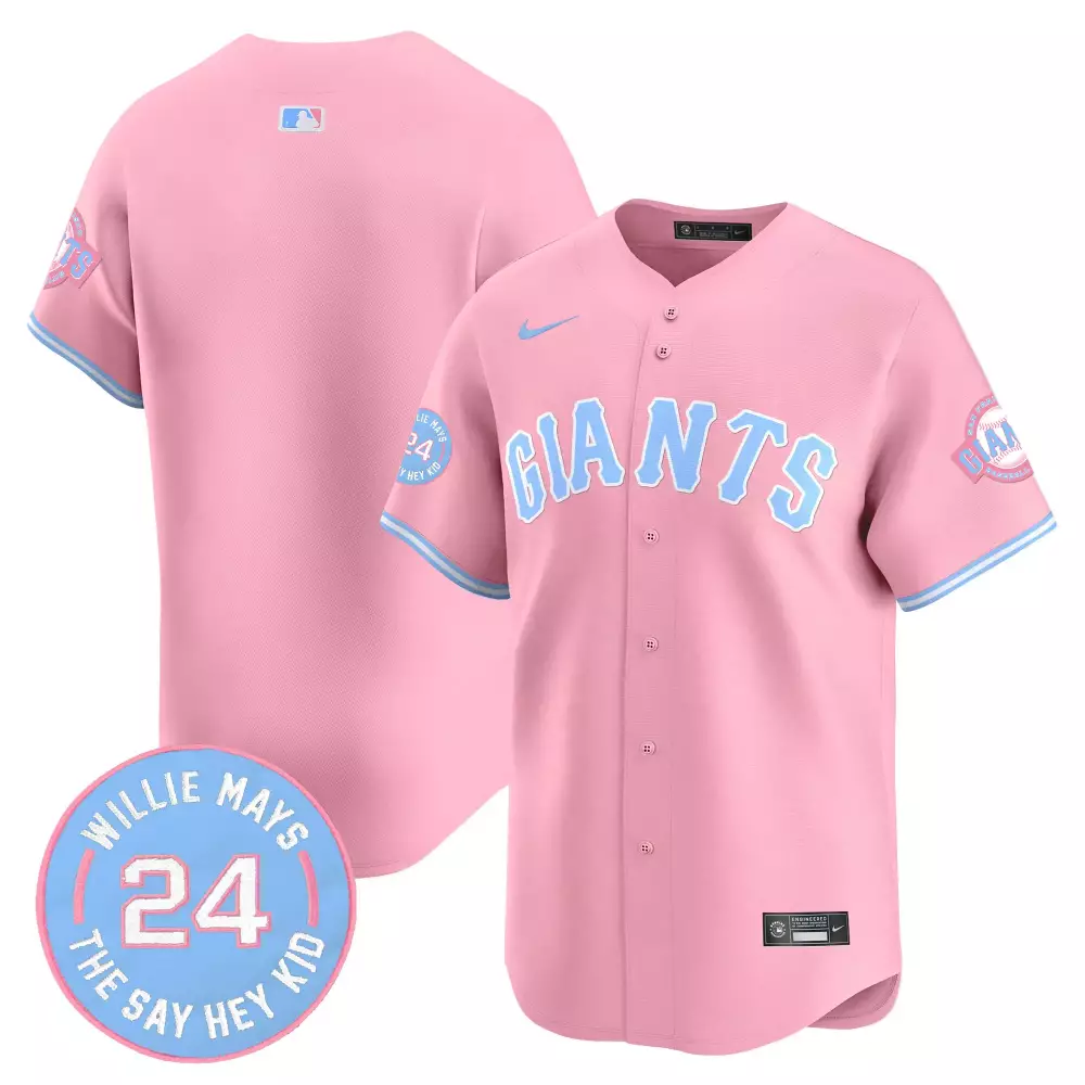 Cade Mays 24 San Francisco Giants Jersey Pink Mother's Day Men Alternate Light Blue