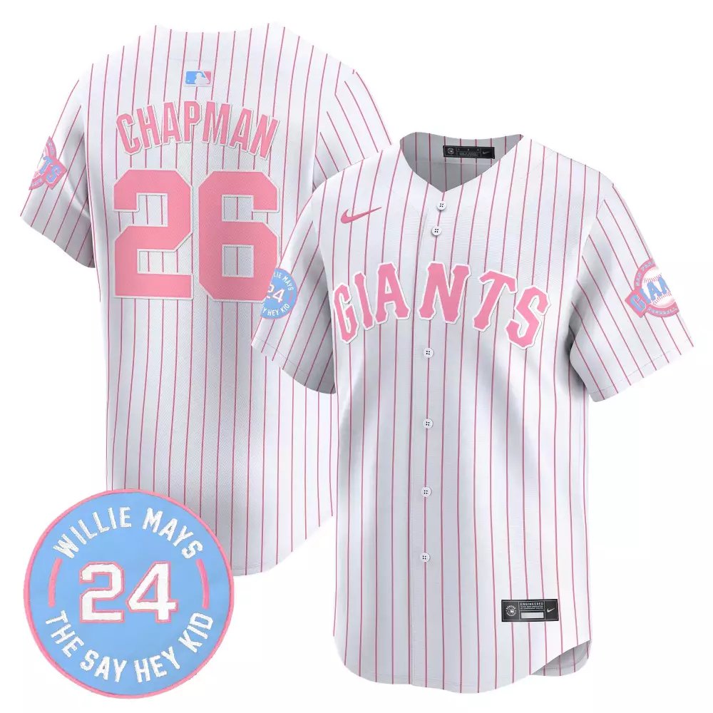 Matt Chapman 26 Giants Jersey White Men Pink Unisex Vapor Premier Limited All Stitched