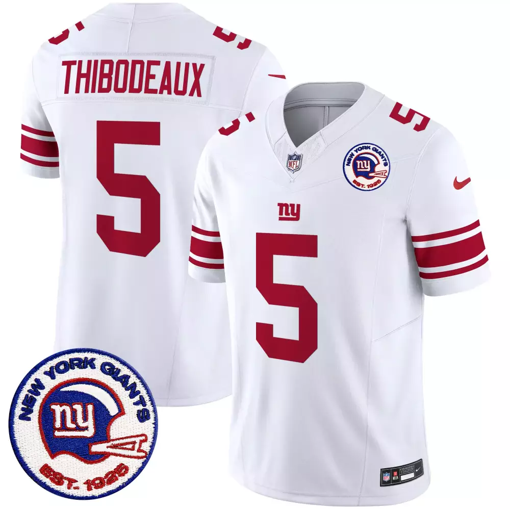 Kayvon Thibodeaux 5 Jersey White New York Giants 1925 Men Replica Red Blue Vapor