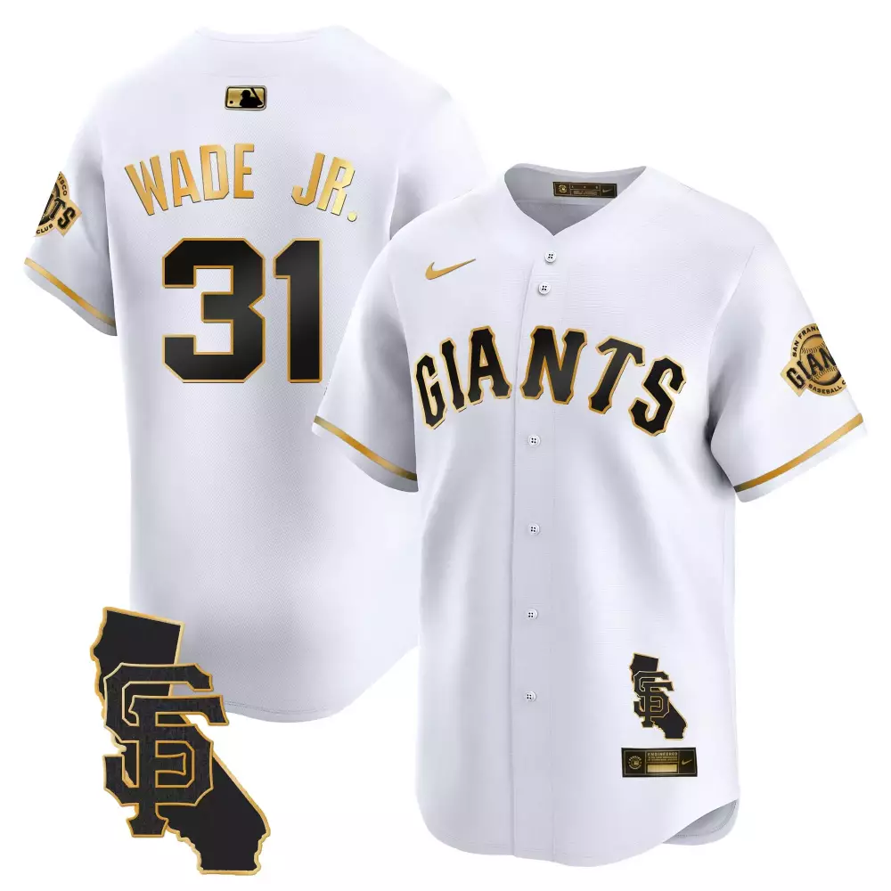 Lamonte Wade Jr. 31 Giants Jersey White City Connect San Francisco Baseball SF California State