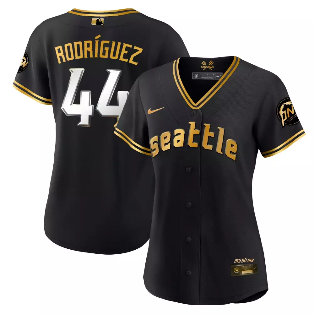 Julio Rodriguez 44 Jersey Black City Connect Seattle Mariners Batterman Sodo Mojo
