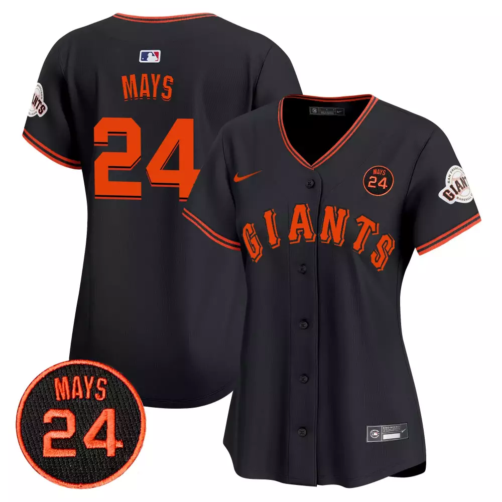 Cade Mays 24 Giants Jersey Black San Francisco Baseball Men Replica Orange Vapor