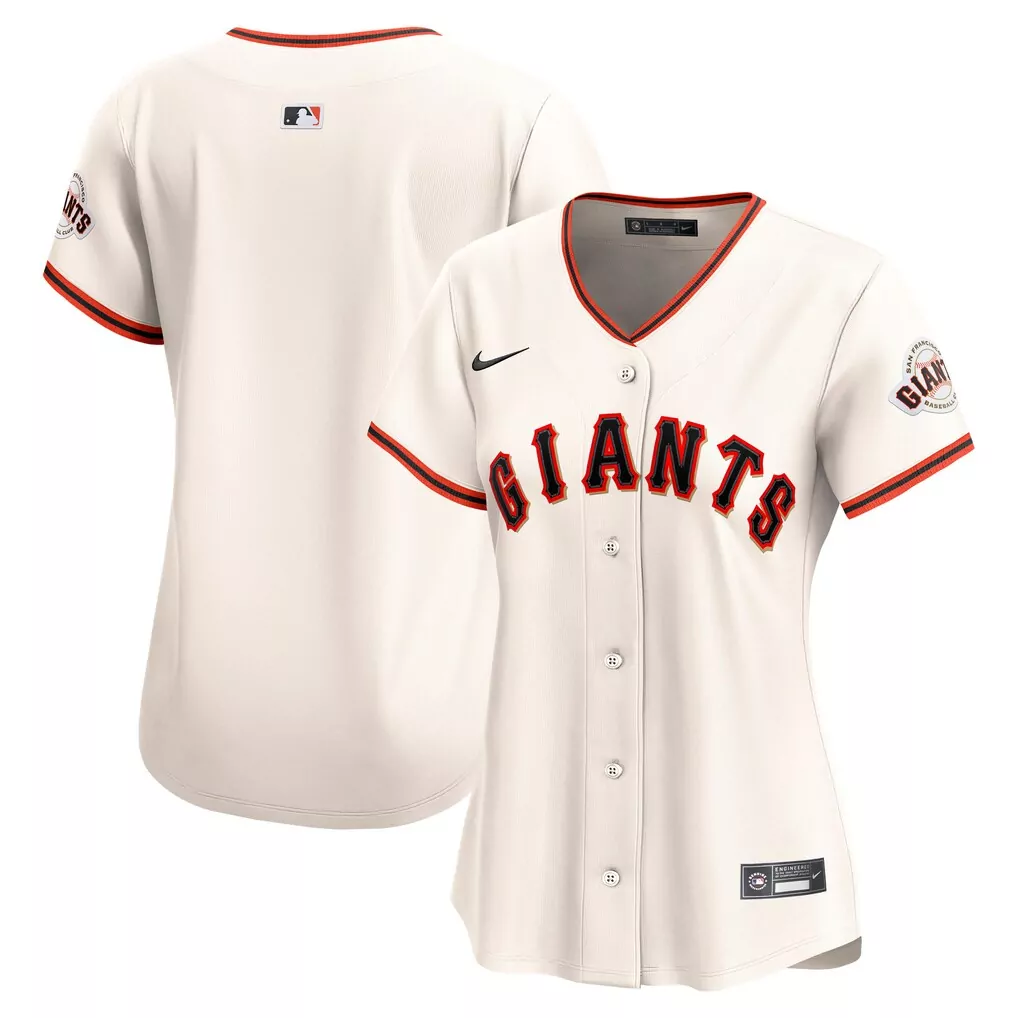 San Francisco Giants Jersey Cream Team Women Orange Black Home Limited