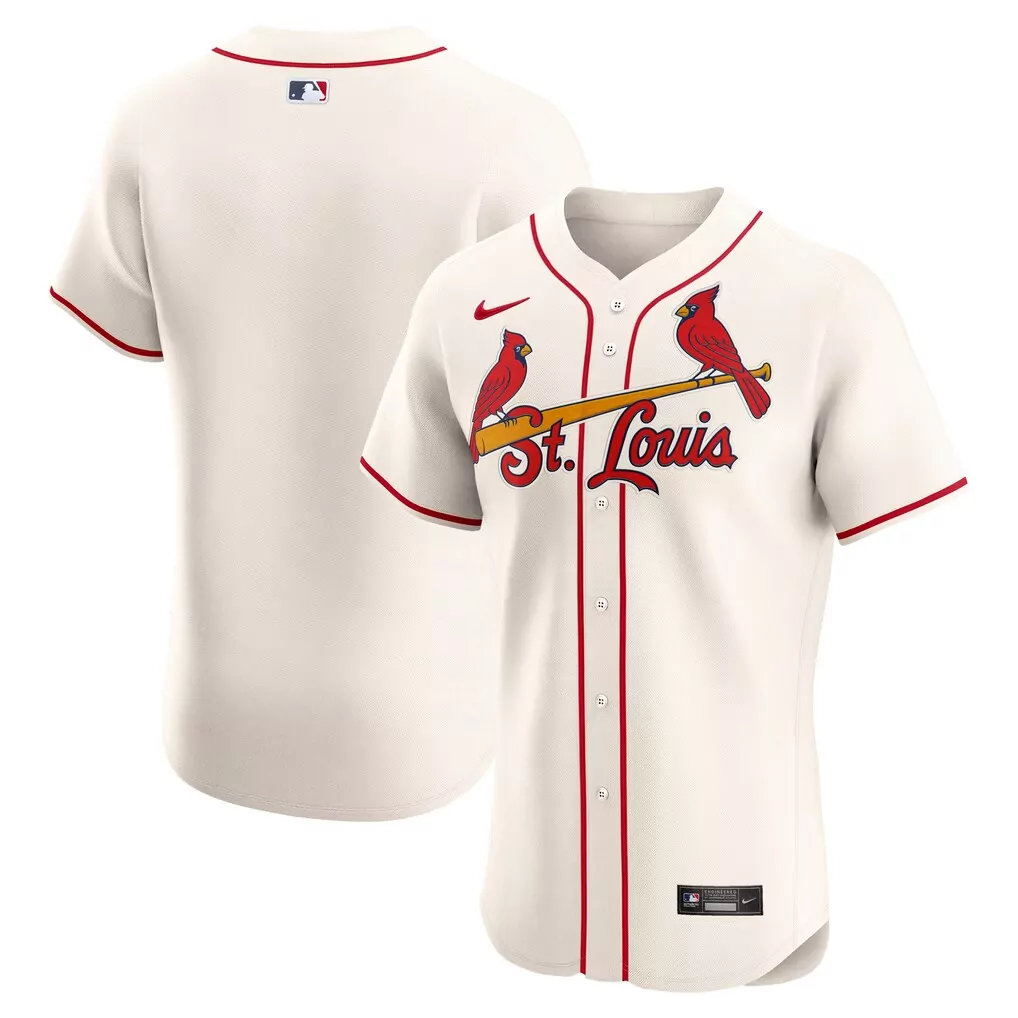 Custom St. Louis Cardinals Jersey Cream Red Yellow Alternate Elite