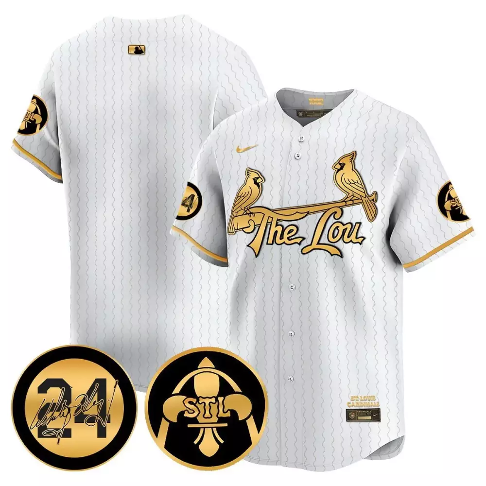 Yadi Molina 4 St. Louis Cardinals Jersey White City Connect Stl Fleur-de-lis 2023