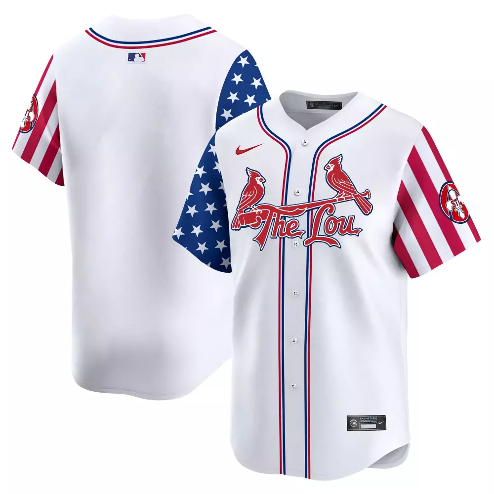 St. Louis Cardinals Jersey White City Connect 2023 Men Alternate Custom Design Red