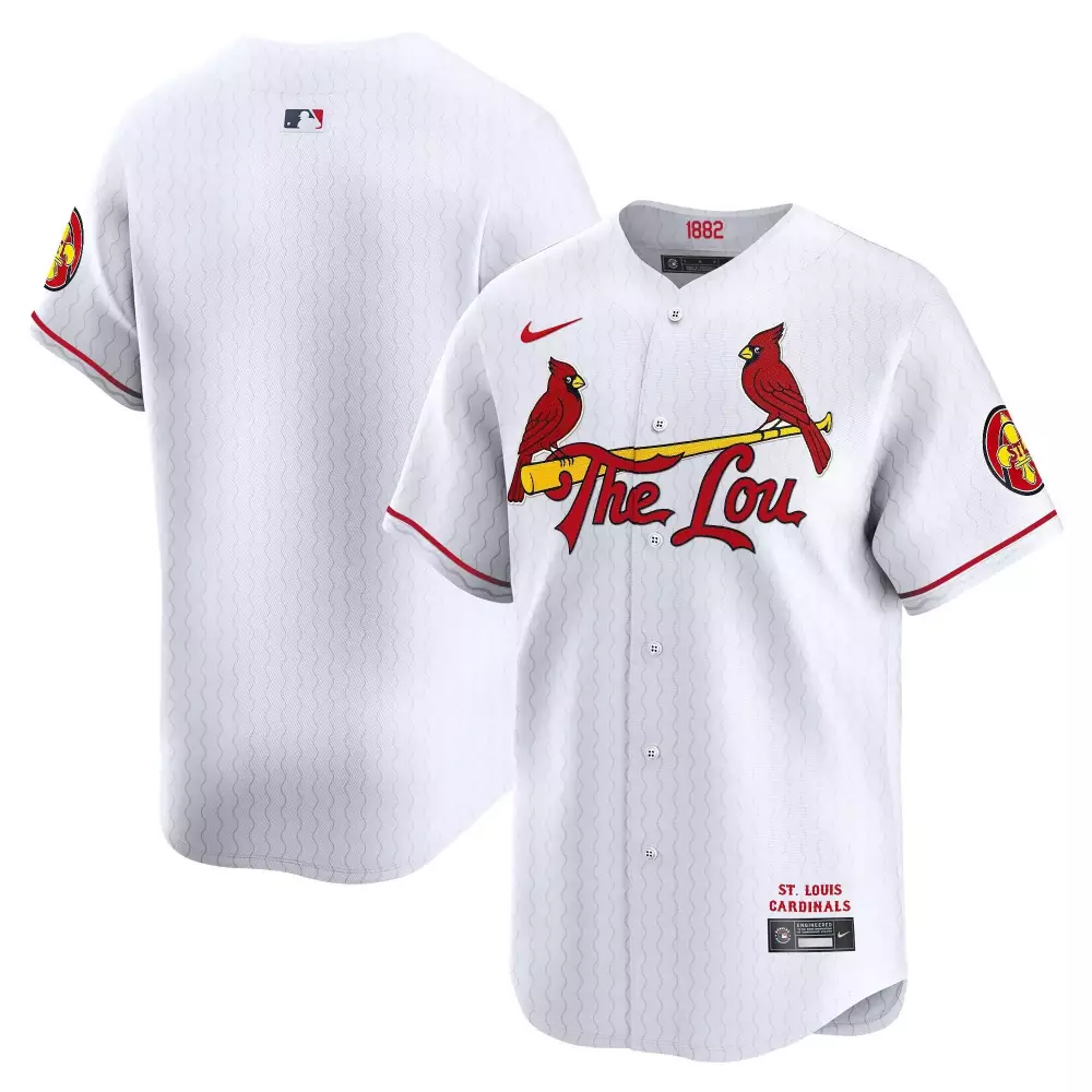 Custom St. Louis Cardinals Jersey White 1882 Replica Red Vapor Premier Limited All