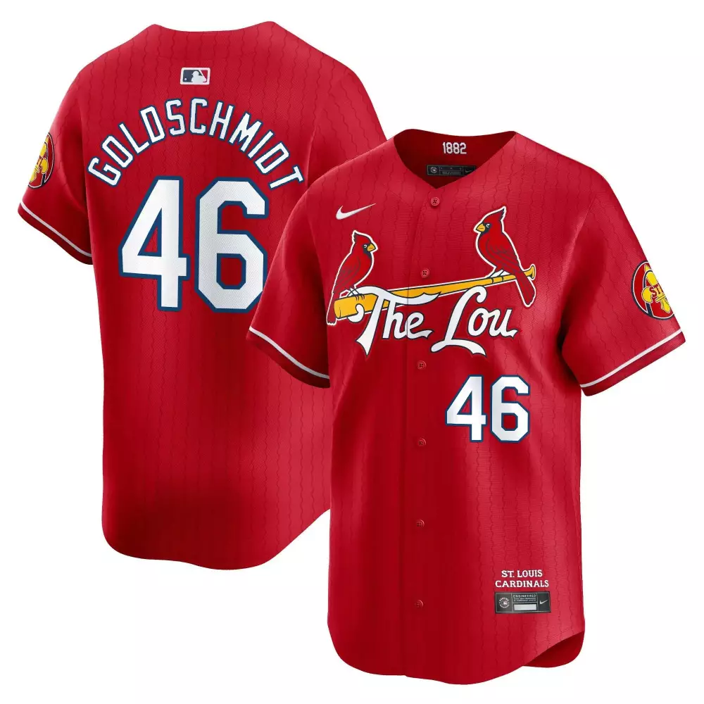 Paul Goldschmidt 46 Jersey Red The Lou St. Louis Cardinals Men White Navy Blue Vapor
