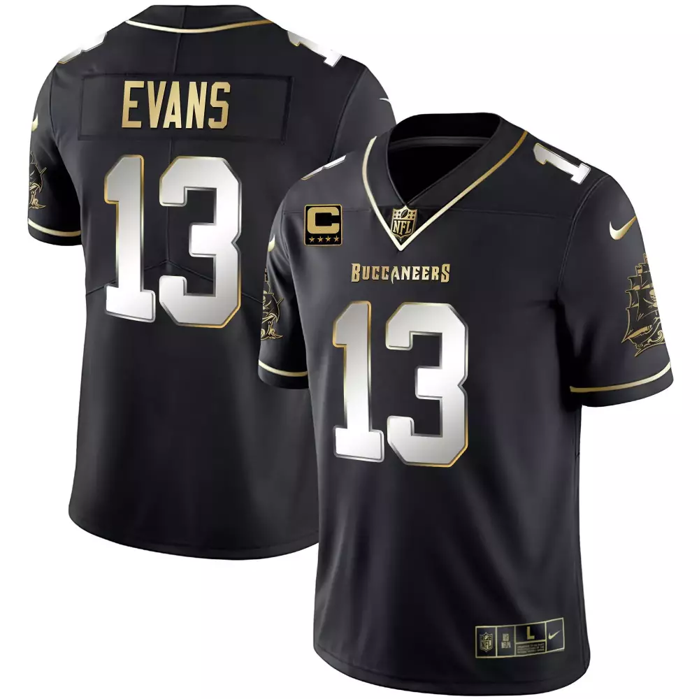 Mike Evans 13 Buccaneers Jersey Black Uniform Of The 1976 Season With A Modern Twist Captain Stars