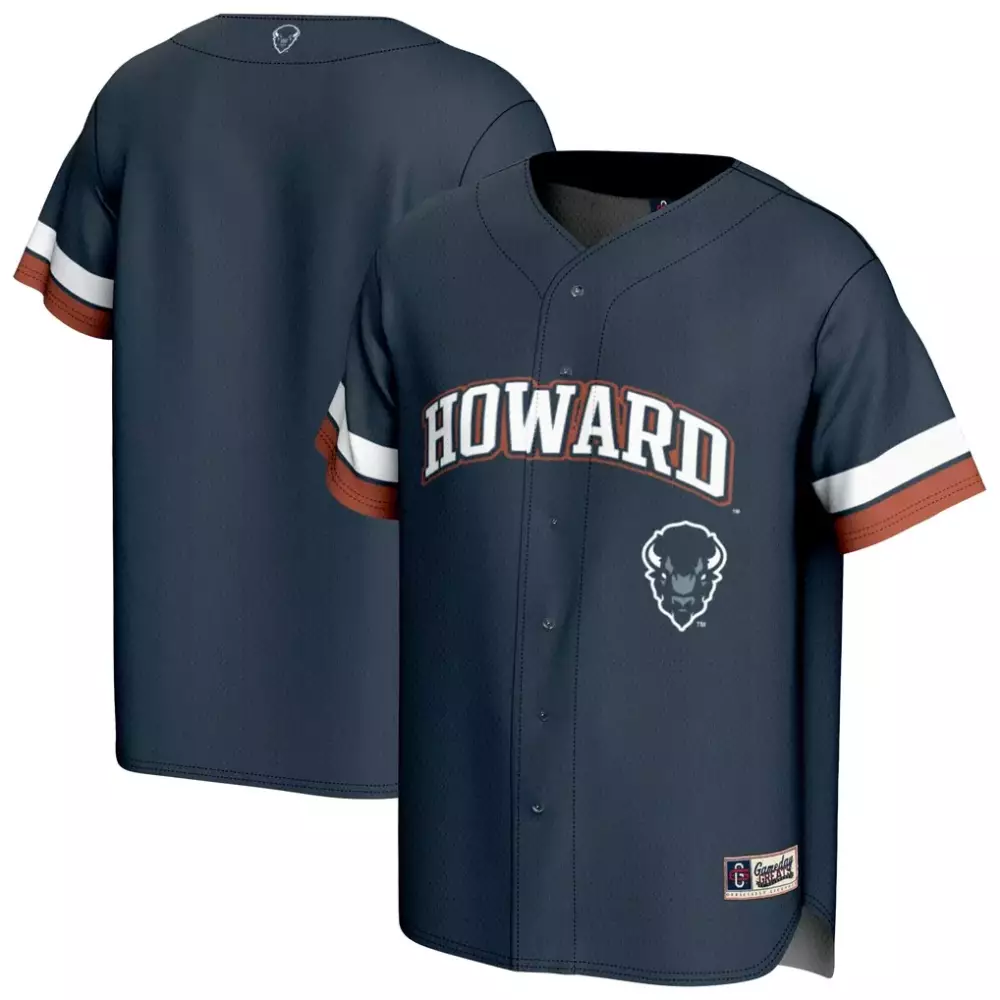 Howard University Jersey Navy White Orange Gameday Unisex