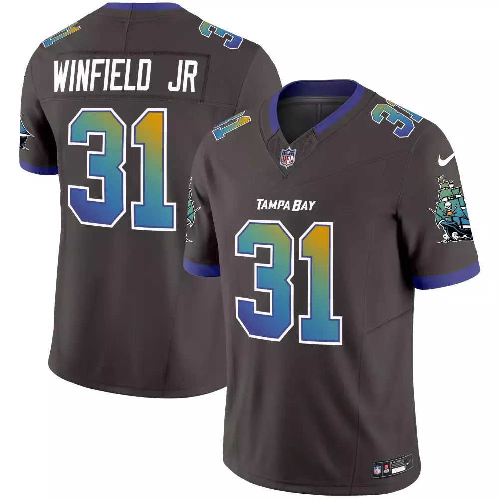 Antoine Winfield 31 Jersey Gray Creamsicle Tampa Bay Buccaneers Men Player Alternate