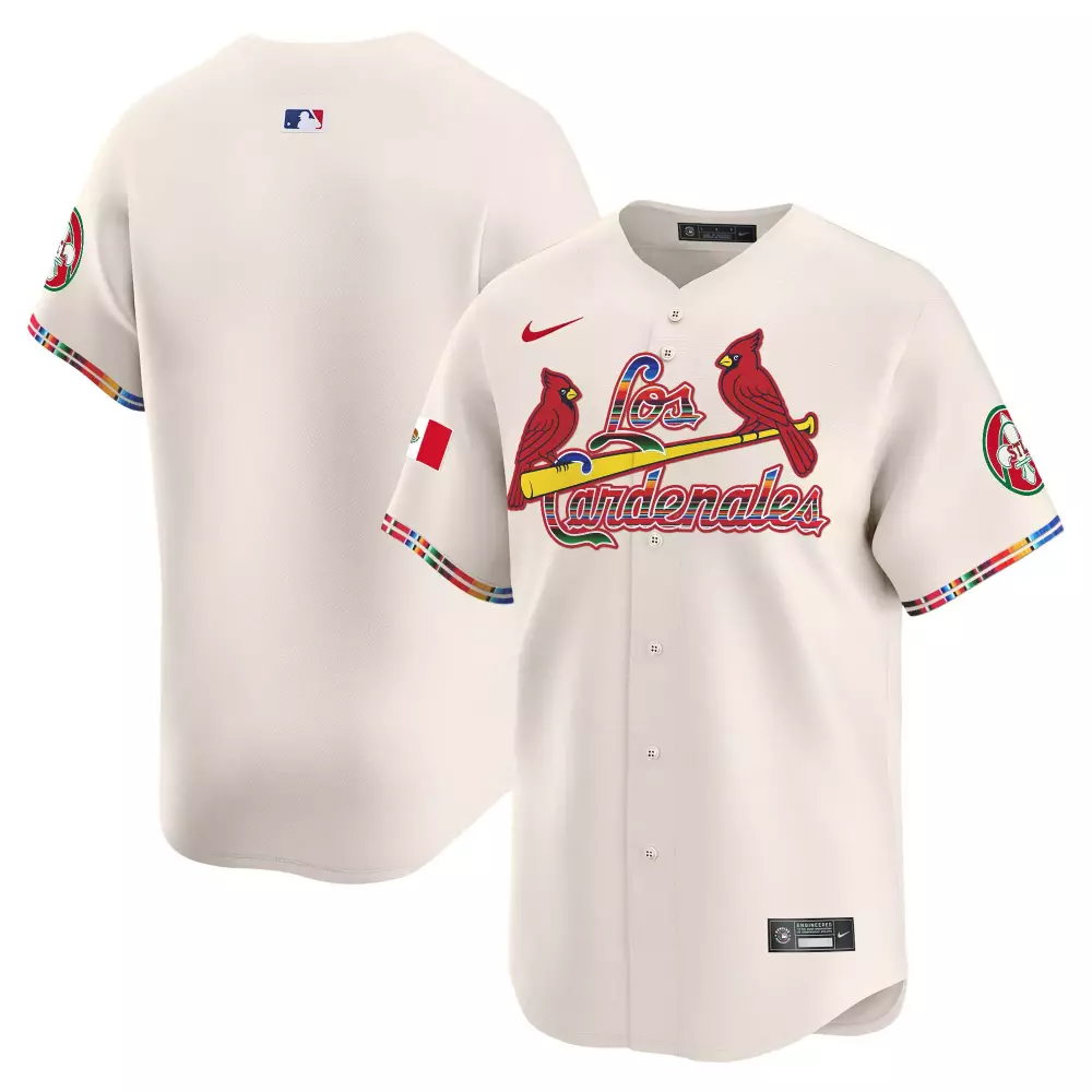 Custom St. Louis Cardinals Jersey Cream City Connect Mexico Flag 2023 Men Red Yellow