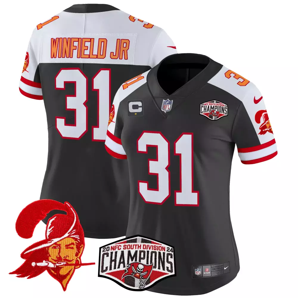 Antoine Winfield 31 Buccaneers Jersey Black Men Replica White Red Orange Alternate