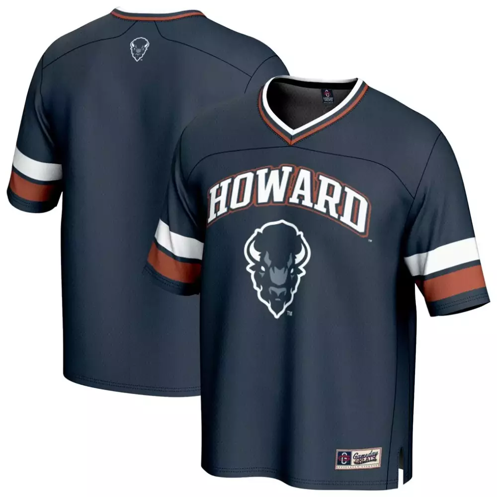 Howard University Jersey Navy Orange White Gameday Unisex
