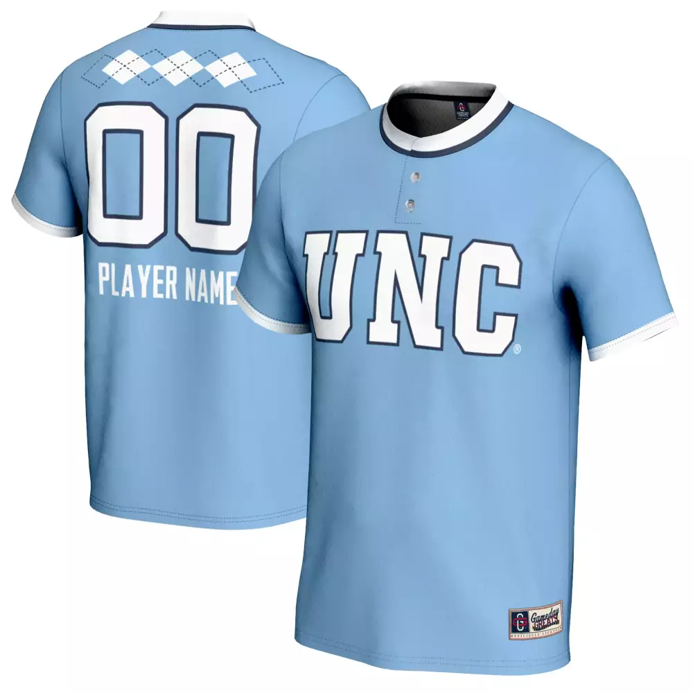 Unc Jersey Light Blue Gameday Greats White Dark All Stitched Vapor