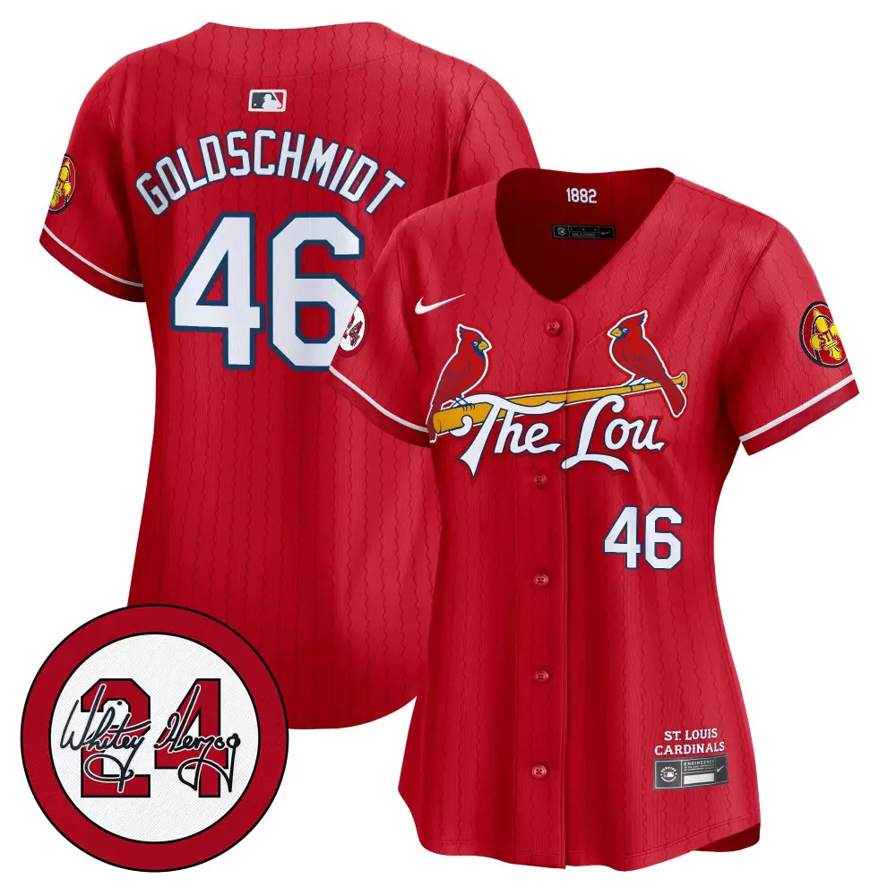 Paul Goldschmidt 46 Jersey Red The Lou St. Louis Cardinals 2023 Men White Navy Blue