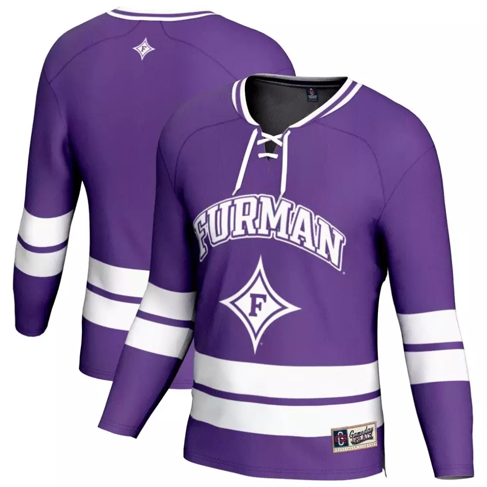 Furman University Jersey Purple Men White Gameday