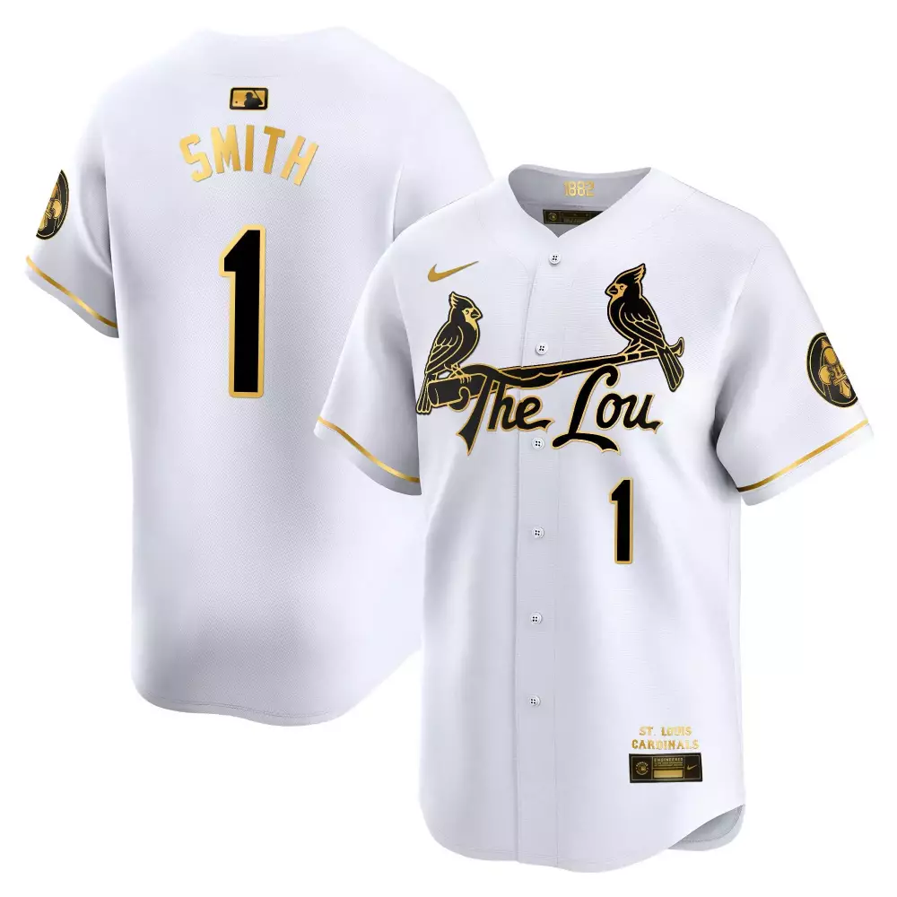 Ozzie Smith 1 St. Louis Cardinals Jersey White City Connect Team Circular Cardinal 2023