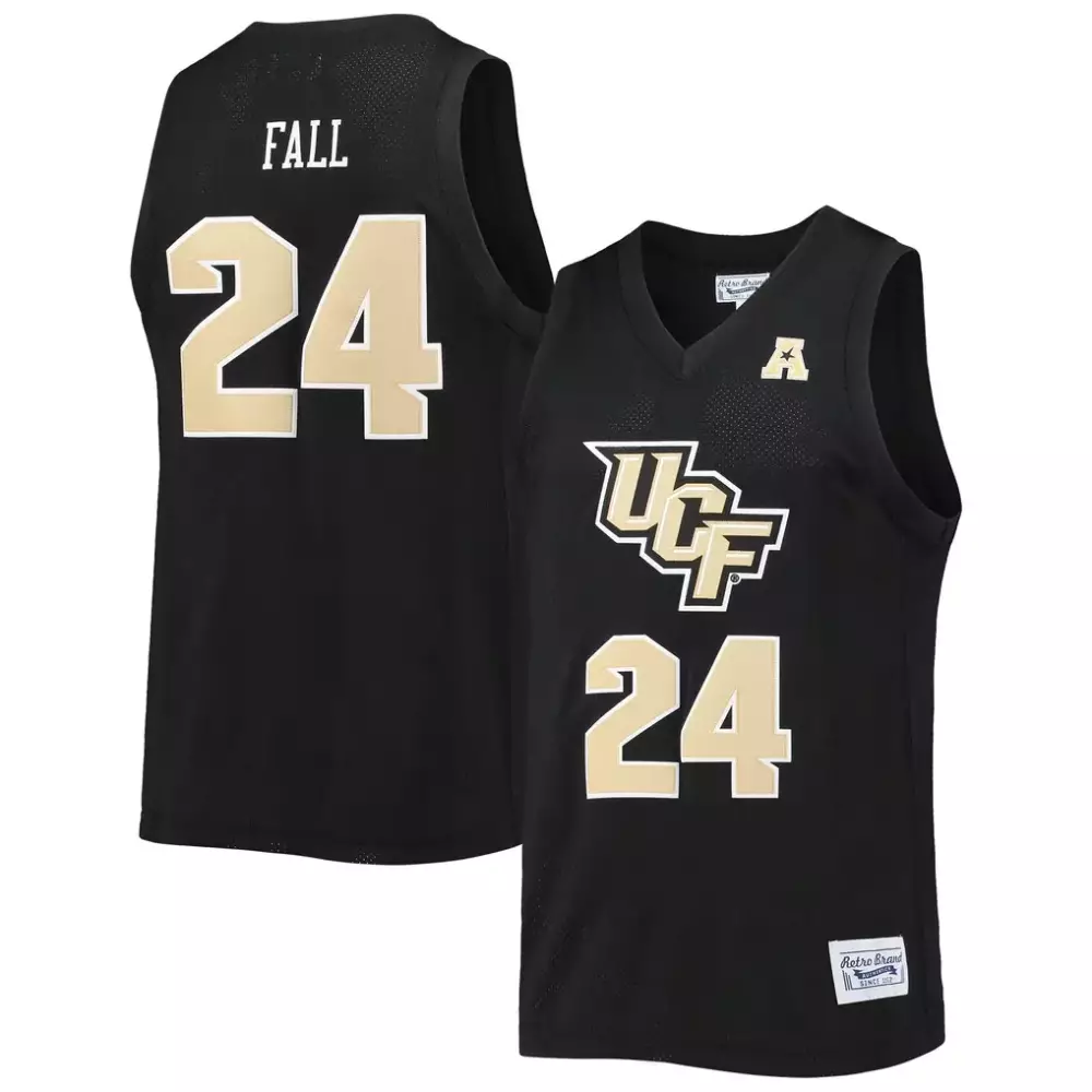 Fall 24 Ucf Knights Jersey Black Men Gold Classic