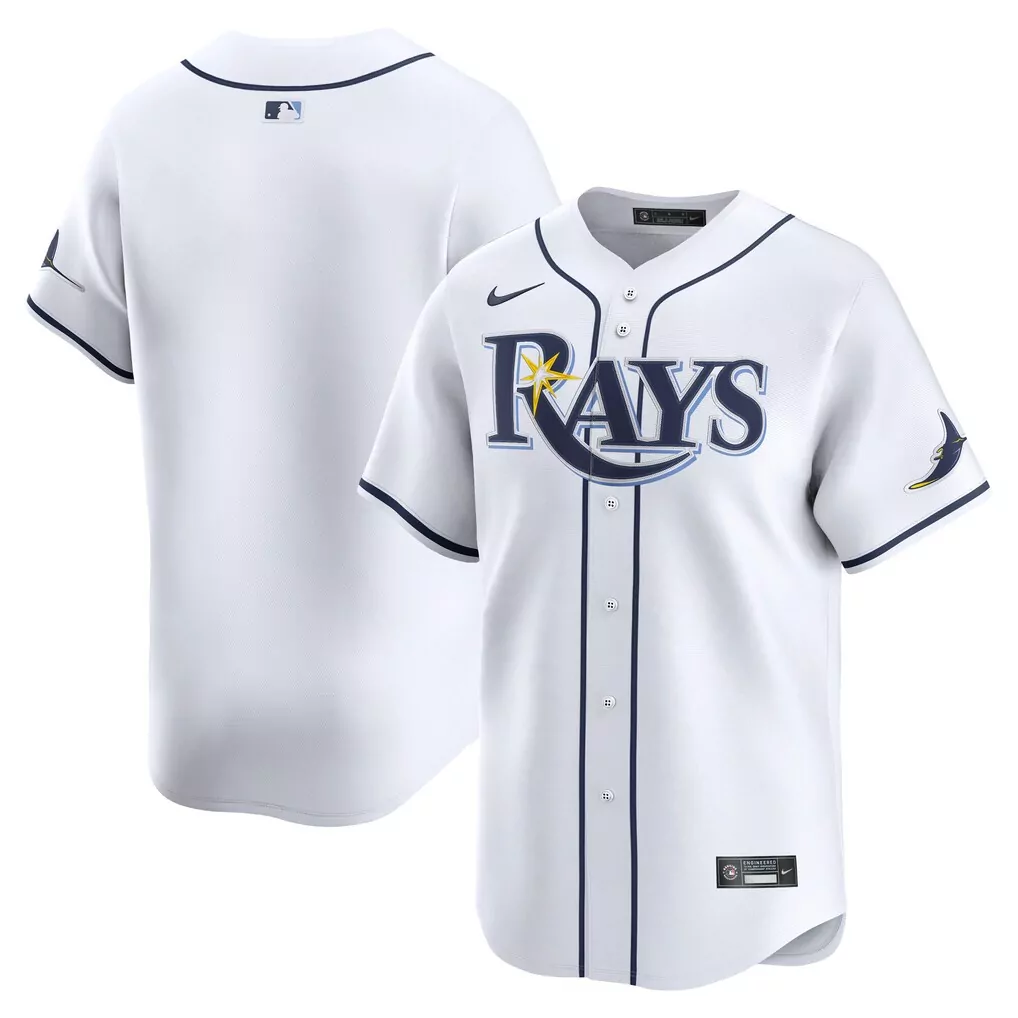 Randy Arozarena 56 Tampa Bay Rays Jersey White Men Navy Blue Yellow Home Limited
