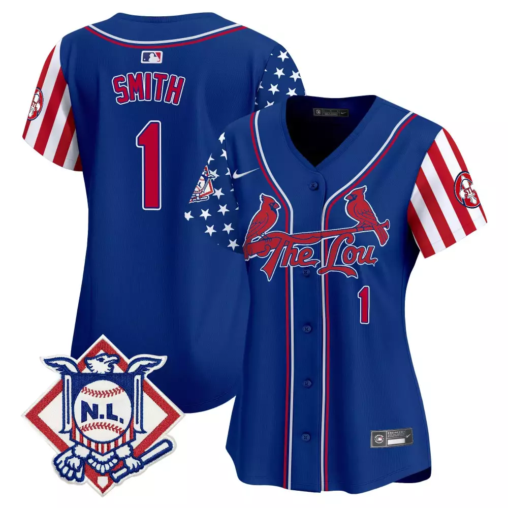 Ozzie Smith 1 St. Louis Cardinals Jersey Blue City Connect Nl 2023 Men Split Custom Design