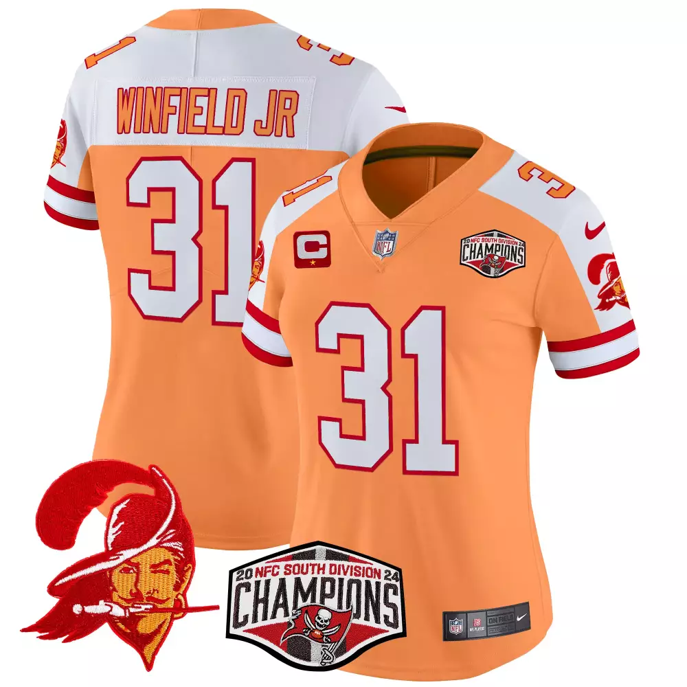 Antoine Winfield 31 Jersey Orange 2020 NFC South Division Champions Tampa Bay Buccaneers