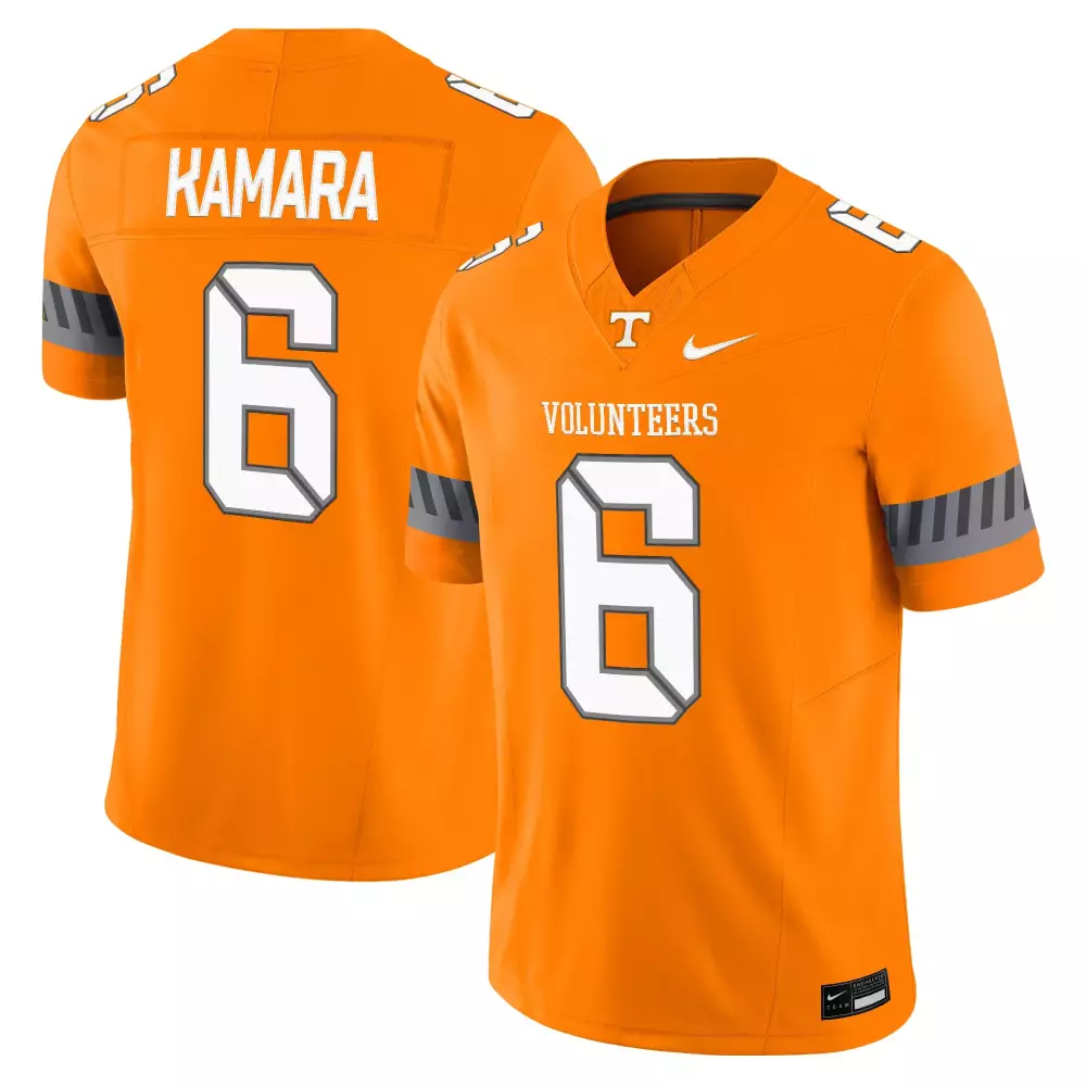 Kamara Volunteers 6 Jersey Orange Tennessee Men White Gray Vapor Limited Stitched