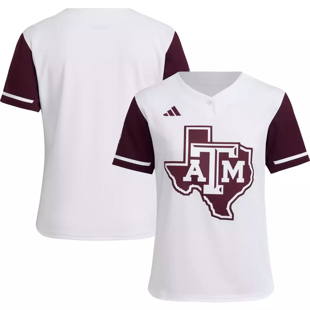 Custom Texas A&m Jersey White Women Maroon All Stitched Vapor