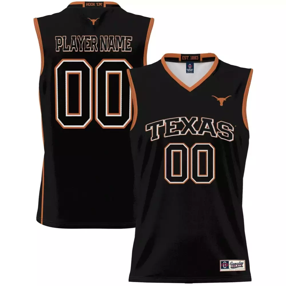 Texas Jersey Black Orange White Gameday Unisex