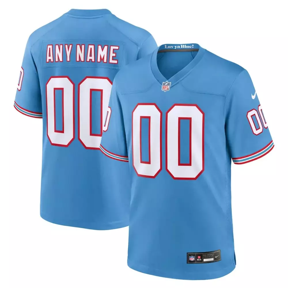 Jersey Light Blue Red White Teal Throwback Custom Game