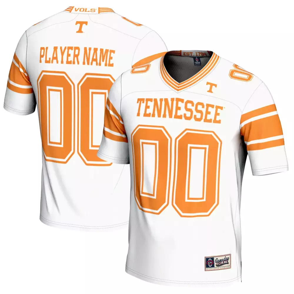 Tennessee Volunteers Jersey White Men Orange Custom All Stitched Vapor