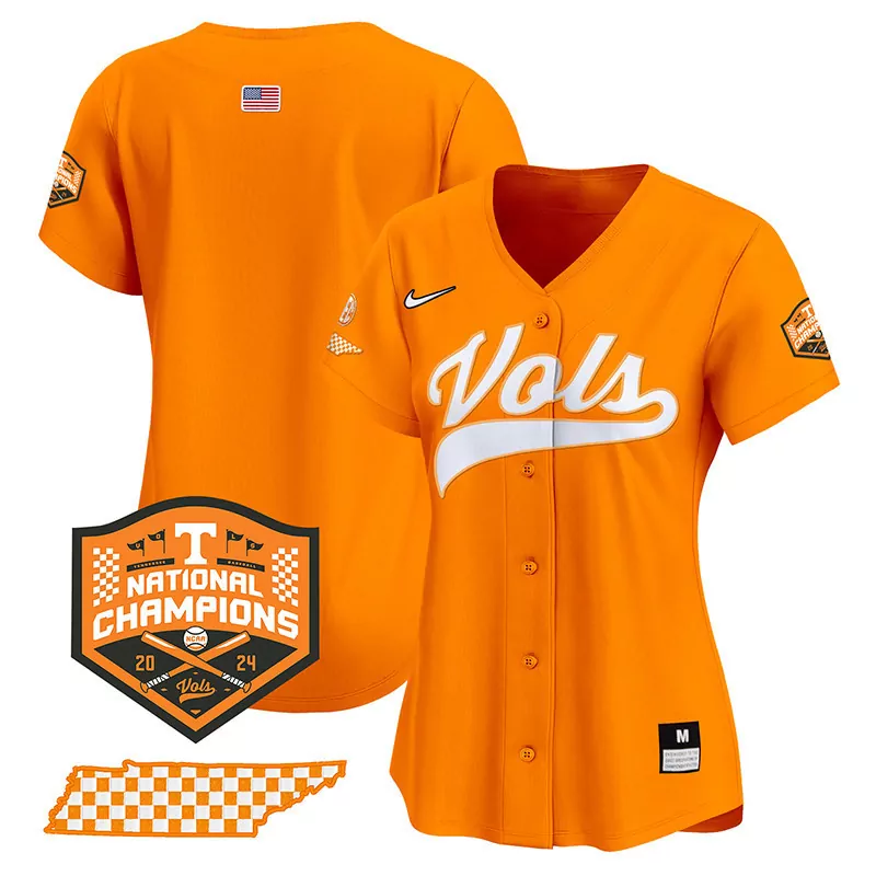Volunteers Tennessee Jersey Orange Ncaa National Champions American Flag 2024 Women