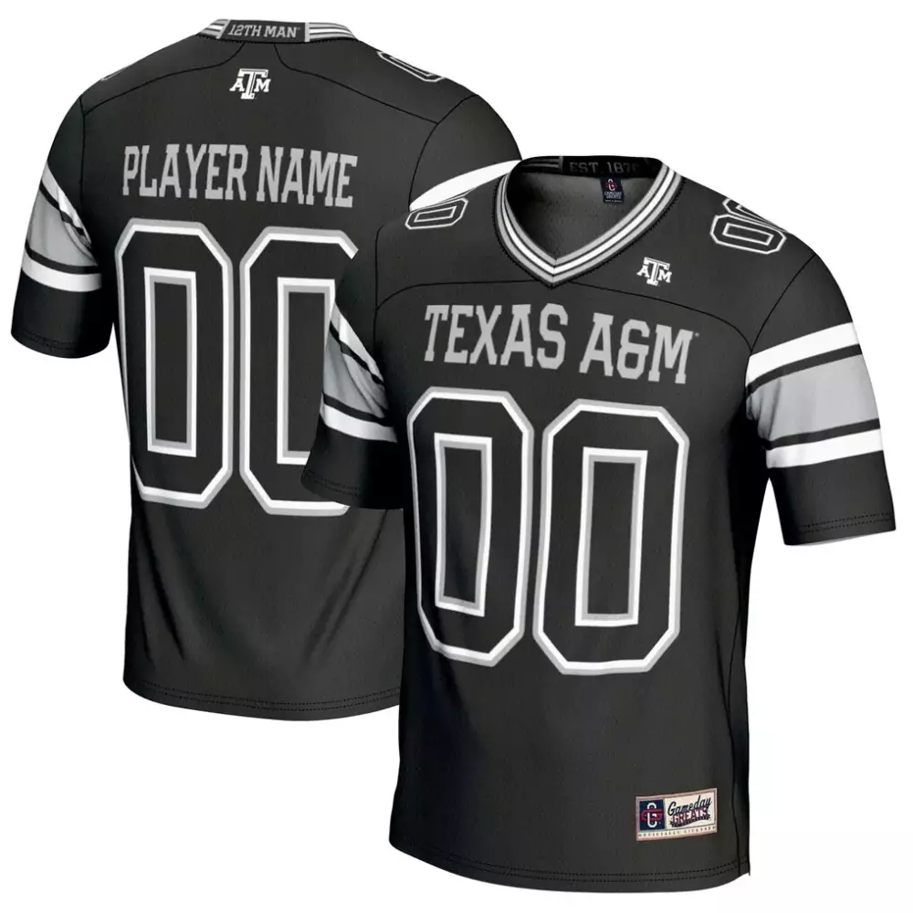 Texas A&m Jersey Black 12th Man Men White Gray Gameday