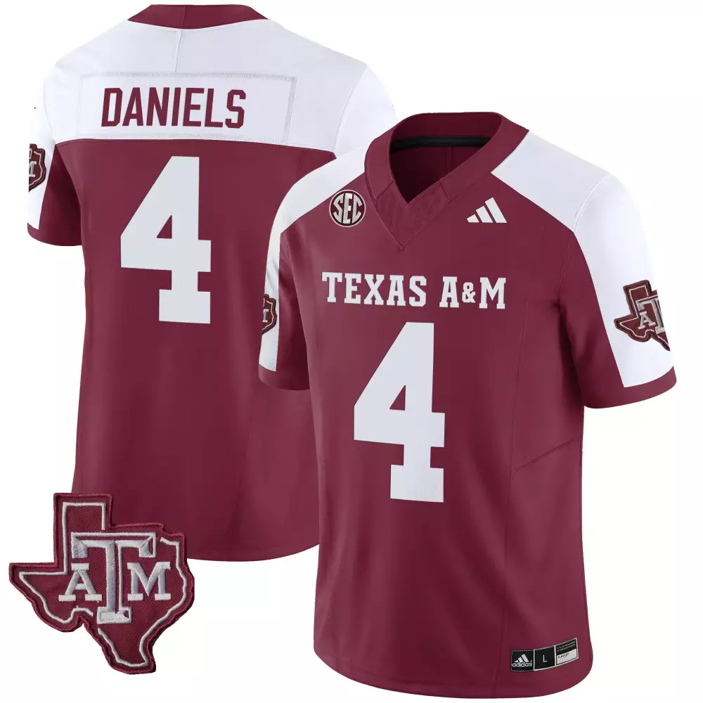 Amari Daniels 4 Texas A&m Jersey Maroon Men White Alternate Vapor Limited All Stitched