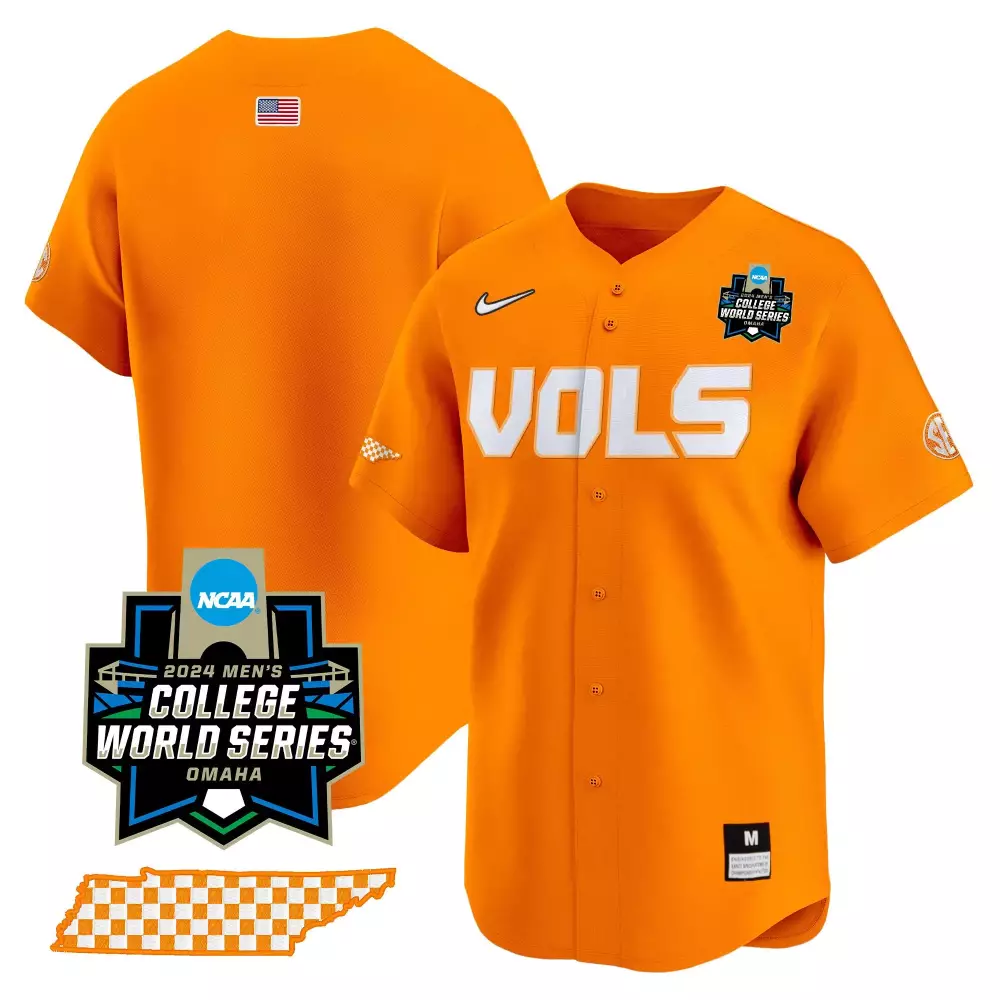 Volunteers College Jersey Orange Tennessee Us Flag Men White Vapor Premier Limited