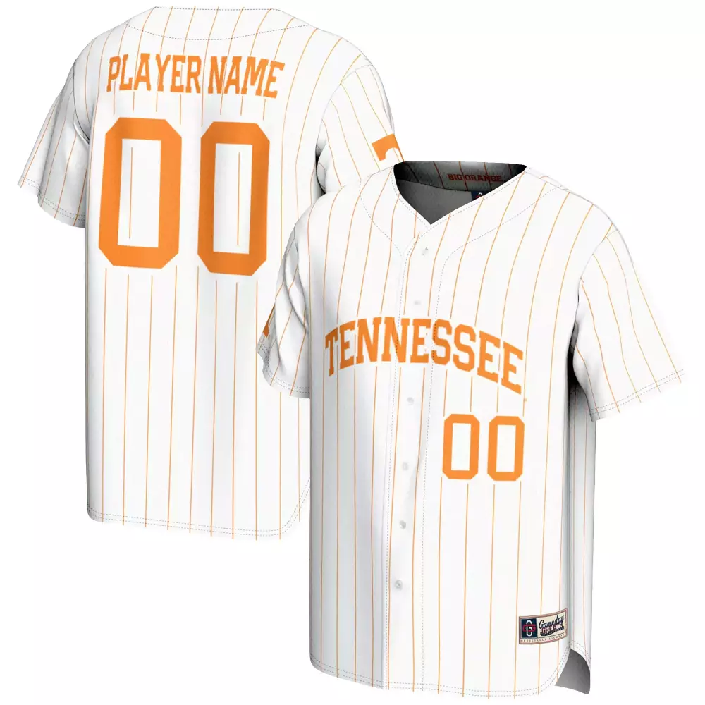 Tennessee Jersey White Orange Custom All Stitched Vapor