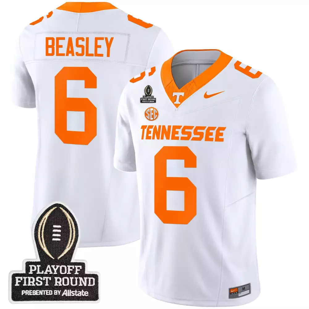 Cole Beasley 6 Jersey White Tennessee Volunteers Men Orange Stitched