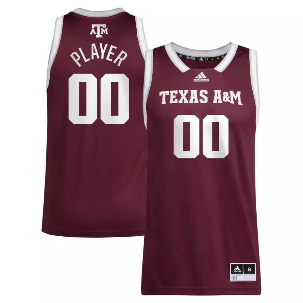 Custom Texas A&m Jersey Maroon Men White Unisex